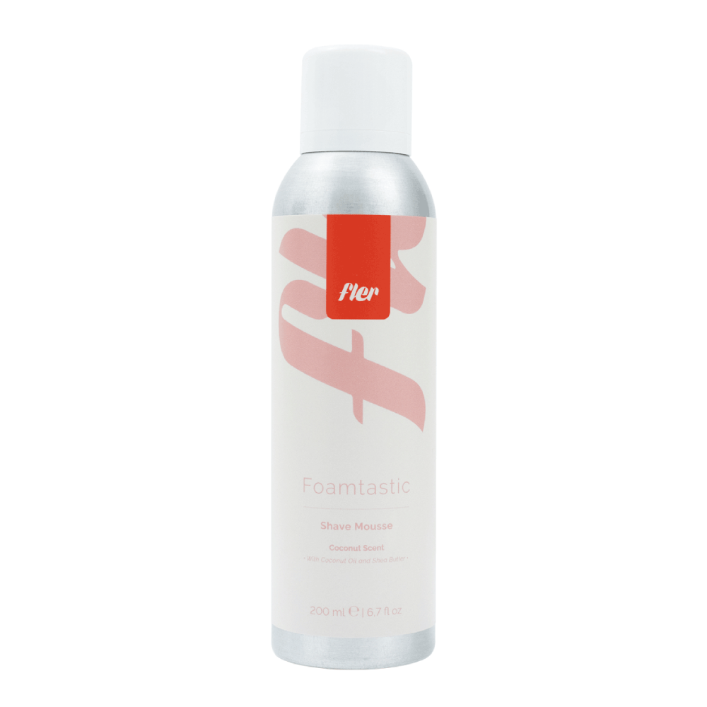 FLER Foamtastic Shave Mousse Coconut Scent 200ml - Мус для гоління з кокосовим маслом FLER Foamtastic Shave Mousse Coconut Scent 200ml - Мус для гоління з кокосовим маслом
